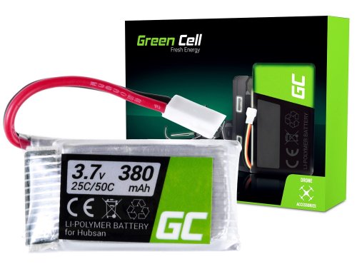 Batéria Green Cell ® pre Hubsan H107 H107C H107CHD H107L 3,7 V 380 mAh