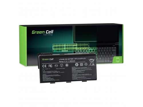 Batéria Green Cell BTY-L74 BTY-L75 pre MSI CR500 CR600 CR610 CR620 CR630 CR700 CR720 CX500 CX600 CX610 CX620 CX700