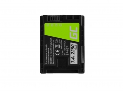 Batéria Green Cell BP-807 / BP-827 pre Canon HF G10 S10 S21 S30 S100 S200 FS11 HF11 HF20 LEGRIA 7.4V 2250mAh