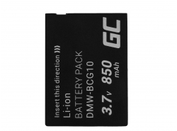 Batéria Green Cell ® DMW-BCG10E pre Panasonic Lumix DMC 3D1 TZ6 TZ7 TZ8 TZ10 TZ20 TZ30 TZ31 TZ35 ZR1 3.7V 850mAh