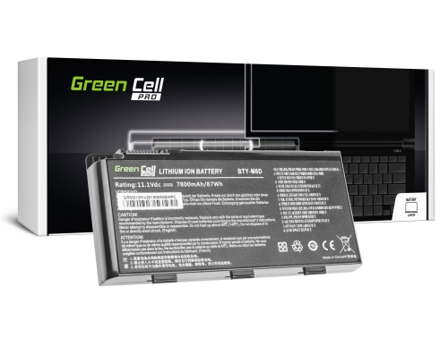 Batéria Green Cell PRO BTY-M6D pre MSI GT60 GT70 GT660 GT680 GT683 GT683DXR GT780 GT780DXR GT783 GX660 GX680 GX780