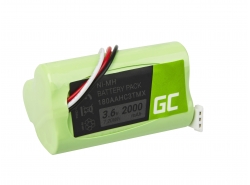 Batérie Green Cell 180AAHC3TMX pre reproduktor Logitech S315i S715i Z515 Z715 S-00078 S-00096 S-00100, NI-MH 3.6V 2000mAh