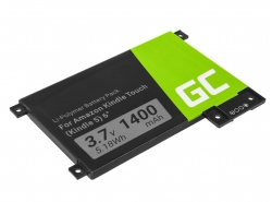 Batérie Green Cell 170-1056-00 pre čítačka ebook Amazon Kindle Touch 3G D01200 DR-A014 B00F B010 B011 4th Gen, 1400mAh