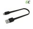 Green Cell GCmatte USB - kábel Micro USB 25 cm, rýchle nabíjanie Ultra Charge, QC 3.0