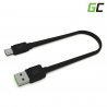Kábel USB-C Typ C 25cm Green Cell Matte s rýchlym nabíjaním, Ultra Charge, Quick Charge 3.0