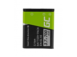 Batéria Green Cell EN-EL10 pre Olympus Stylus 700 730 740 750 800 Nikon Coolpix S80 S200 S3000 700 mAh