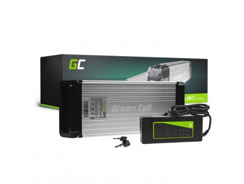 Green Cell Bateria pre Elektrický Bicykel 36V 15Ah 540Wh Rear Rack Ebike C13 s Nabíjačkou