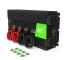 Menič napätia Green Cell ® 2000W / 4000W, konvertor čistého sínusového napätia 12V, 230V