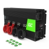 Menič napätia Green Cell ® 3000W / 6000W, napájací menič 12 V až 230 V USB