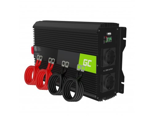 Napájací menič Green Cell ® 2000W / 4000W, napájací menič 12 V až 230 V USB