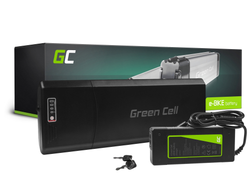 Green Cell Bateria pre Elektrický Bicykel 36V 10.4Ah 374Wh Rear Rack Ebike 5 Pin na Mifa, Zündapp, Ecobike, Lovelec s Nabíjačkou