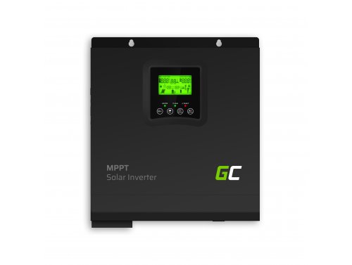 Solárny invertor Prevodník Off Grid so solárnou nabíjačkou MPPT Green Cell 24VDC 230VAC 3000VA/3000W Čistá sínusová vlna