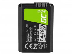 Batéria Green Cell ® NP-FW50 pre Sony Alpha A7 A7S A7R A5000 A5100 A6000 A6300 A6500 RX10 II/III NEX-3, 7.4V 1030mAh