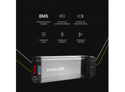 Batéria Batéria Green Cell Zadný nosič 36V 11,6 Ah 418 Wh pre elektrický bicykel E-Bike Pedelec