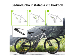 Nabíjateľná batéria so Green Cell trubica 36V 13 Ah, 468 Wh pre elektrický bicykel E-Bike Pedelec