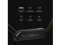 Bateriová batéria Green Cell trubica Down Tube 36V 11,6Ah 418 Wh pre elektrický bicykel E-Bike Pedelec