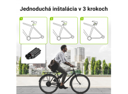 Nabíjateľná batéria Green Cell Frog 36V 11,6Ah 418 Wh pre elektrický bicykel E-Bike Pedelec