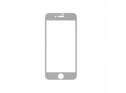 Ochranné sklo GC Clarity z tvrdeného skla pre Apple iPhone SE (2020) - biele