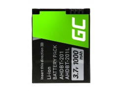 Batéria Green Cell ® AHDBT-301 pre GoPro HD HERO 3 HERO3+ Black Silver White Edition 1000mAh