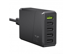 Green Cell Nabíjačka Sieťová 52W GC ChargeSource 5 s funkciami Ultra Charge a Smart Charge - 5x USB-A