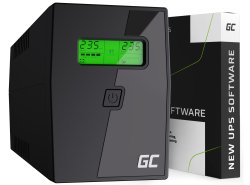 Green Cell Neprerušiteľný Zdroj Napájania UPS 800VA 480W s LCD displejom + Nová Aplikácia