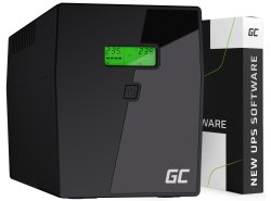 Green Cell Neprerušiteľný Zdroj Napájania UPS 1500VA 900W s LCD displejom + Nová Aplikácia