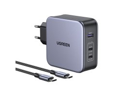 Wandladegerät UGREEN CD289, 2x USB-C, 1x USB-A, GaN, 140W, 2m Kabel