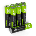 8x Nabíjateľné batérie AAA R3 950mAh Ni-Mh dobíjateľné batérie Green Cell