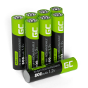 8x Nabíjateľné batérie AAA R3 800mAh Ni-Mh dobíjateľné batérie Green Cell