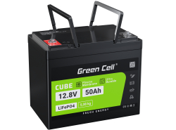 Green Cell® Batéria LiFePO4 50Ah 12.8V 640Wh lítium-železo-fosfát fotovolta-ický systém karavan čln