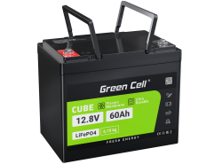Green Cell® Batéria LiFePO4 60Ah 12.8V 768Wh lítium-železo-fosfát fotovolta-ický systém karavan čln