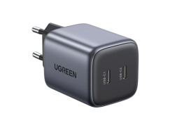 Nabíjačka do siete UGREEN 45W GaN, 2 x USB-C, Rýchle nabíjanie QC 4.0, PD 3.0, Ľahký a kompaktný, Vysoká účinnosť