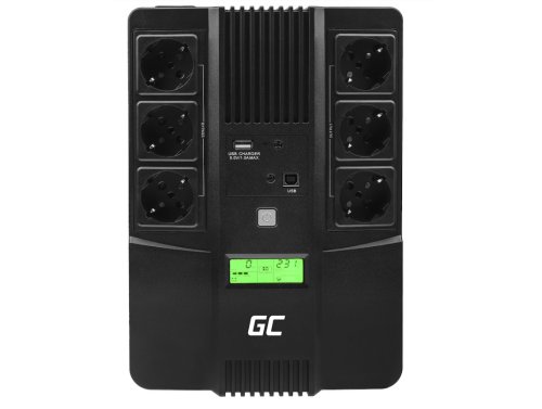 Green Cell Neprerušiteľný Zdroj Napájania UPS AiO 600VA 360W s LCD displejom + Nová Aplikácia