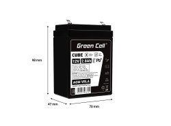 Green Cell Cell® Batterie AGM VRLA 12V 2.8 Ah