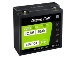 Green Cell CUBE LiFePO4 Batéria 20Ah 12.8V 256Wh lítium-železo-fosfát pre Invalidné vozíky, Kosačky, Traktory, Hračky