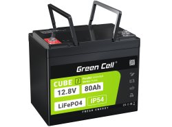 Green Cell CUBE LiFePO4 Batéria 80Ah 12.8V 1024Wh lítium-železo-fosfát pre Karavany, Upratovanie, Kempovanie, Stanovanie