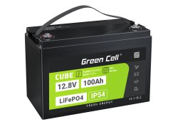 Green Cell CUBE LiFePO4 Batéria 100Ah 12.8V 1280Wh lítium-železo-fosfát pre Plachetnice, Fotovoltaiku, Karavany, Foodtruck