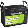 Green Cell CUBE LiFePO4 Batéria 200Ah 12.8V 2560Wh lítium-železo-fosfát pre Fotovolta-ický systém, Karavan, Čln, Foodtruck