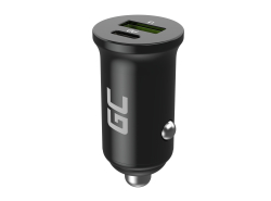 Green Cell Autoladegerät 38W GC PowerRide Nano38 mit USB-C USB-A Power Delivery und Ultra Charge Schnellladung