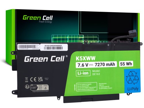 Green Cell Batéria K5XWW pre Dell Latitude 7390 2-in-1 5289 7389