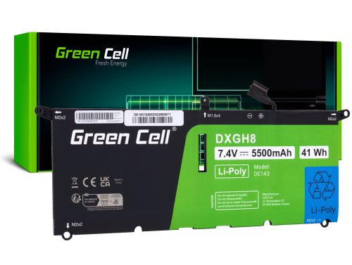 Green Cell Batéria DXGH8 pre Dell XPS 13 9370 9380 Dell Inspiron 13 3301 5390 7390 Dell Vostro 13 5390