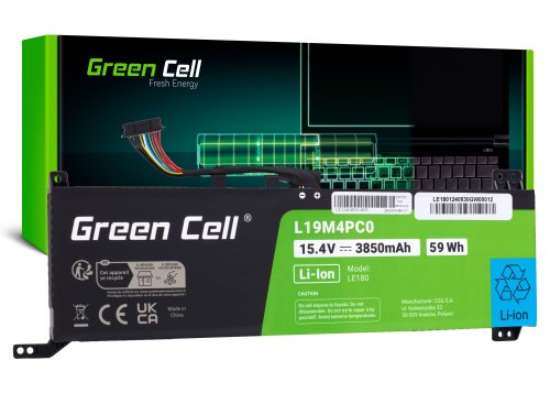 Batéria Green Cell L19M4PC0 pre Lenovo Legion 5P-15IMH05 5P-15IMH05H 5-15IMH05 5-15IMH05 5-15IMH05H 5-15ARH05 5-15ARH05H