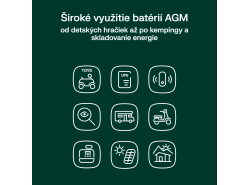 Green Cell CUBE AGM IP54 12V 40Ah akumulátorová bezúdržbový akumulátor kosačka skúter čln Traktorová kosačka