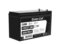 Green Cell® AGM 12V 7.2Ah akumulátorová bezúdržbový akumulátor hračky Výstražné systémy hračkárske vozidlo