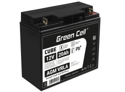 Green Cell® AGM 12V 20Ah akumulátorová bezúdržbový akumulátor kosačka skúter čln Traktorová kosačka