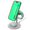Greencell MagScape 3-in-1 MagSafe Charging Station for iPhone, Apple Watch, AirPods, and other wireless headphones