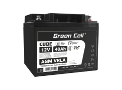 Green Cell® AGM 12V 40Ah akumulátorová bezúdržbový akumulátor kosačka skúter čln Traktorová kosačka