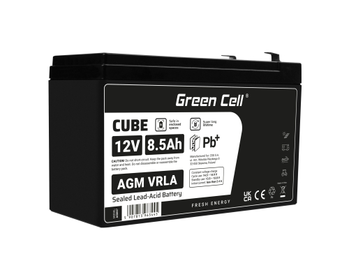 Green Cell® AGM 12V 8.5Ah akumulátorová bezúdržbový akumulátor hračky Výstražné systémy hračkárske vozidlo