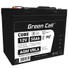 GreenCell® AGM 12V 50Ah akumulátorová bezúdržbový akumulátor rybarska lod obytné auto fotovoltaika