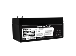 Green Cell Cell® Batterie AGM VRLA 12V 3.4 Ah